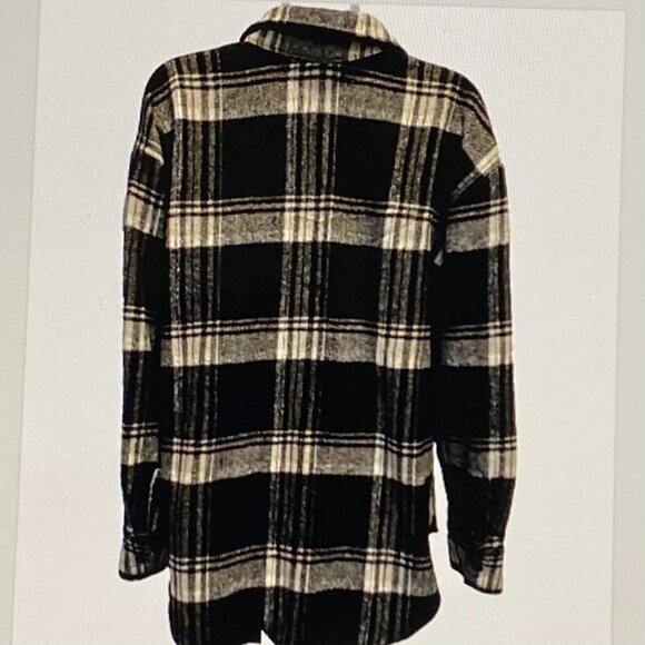STEVE MADDEN LADIES FLANNEL SHIRT MED EX COND - Picture 5 of 5